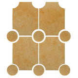 Clay Arabesque Alcazaba Tile 7" x 9" - Avente Tile