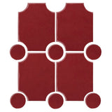 Clay Arabesque Alcazaba Tile 7" x 9" - Avente Tile