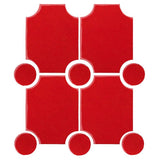 Clay Arabesque Alcazaba Tile 7" x 9" - Avente Tile