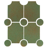 Clay Arabesque Alcazaba Tile 7" x 9" - Avente Tile