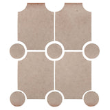 Clay Arabesque Alcazaba Tile 7" x 9" - Avente Tile