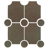 Clay Arabesque Alcazaba Tile 7" x 9" - Avente Tile