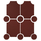 Clay Arabesque Alcazaba Tile 7" x 9" - Avente Tile