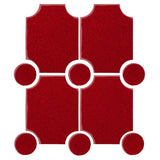 Clay Arabesque Alcazaba Tile 7" x 9" - Avente Tile