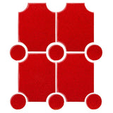 Clay Arabesque Alcazaba Tile 7" x 9" - Avente Tile