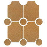 Clay Arabesque Alcazaba Tile 7" x 9" - Avente Tile
