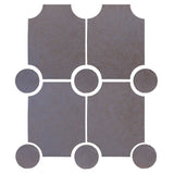 Clay Arabesque Alcazaba Tile 7" x 9" - Avente Tile