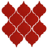Clay Arabesque Malaga Hand Painted Ceramic Tile - Avente Tile