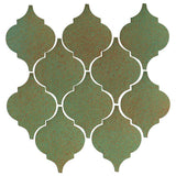 Clay Arabesque Malaga Hand Painted Ceramic Tile - Avente Tile