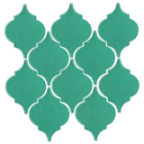 Clay Arabesque Malaga Hand Painted Ceramic Tile - Avente Tile