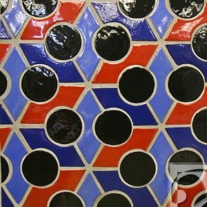 Clay Arabesque Medina Hand Painted Ceramic Tile - OLD - Avente Tile