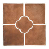 Daisy Deco Rustic Relief Deco Tile 17"x17" - Avente Tile