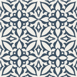 Mission Zebra Navy & White 8"x8"