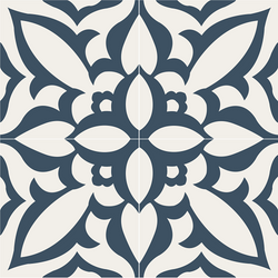 Mission Zebra Navy & White 8"x8"