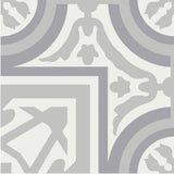 Mission Amalia B Border 8"x8" Encaustic Cement Tile - Avente Tile