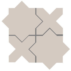 Mission Arabesque Aragon Cafe Cement Tile - Avente Tile