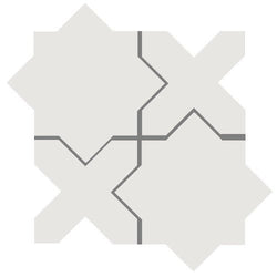 Mission Arabesque Aragon Clam Cement Tile - Avente Tile