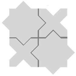 Mission Arabesque Aragon Gray Cement Tile - Avente Tile