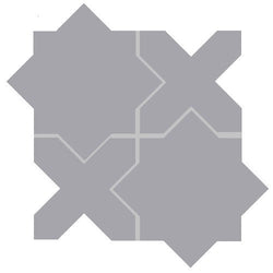 Mission Arabesque Aragon Oxford Gray Cement Tile - Avente Tile