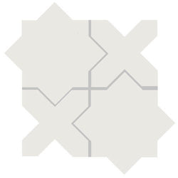 Mission Arabesque Blue Asia Cement Tile - Avente Tile