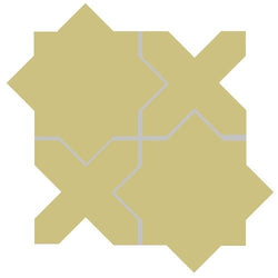 Mission Arabesque Brun Camois Cement Tile - Avente Tile