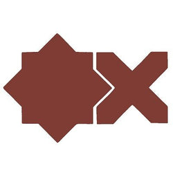 Mission Arabesque D'Hanis Red Cement Tile - Avente Tile