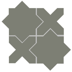Mission Arabesque Green Forest Cement Tile - Avente Tile