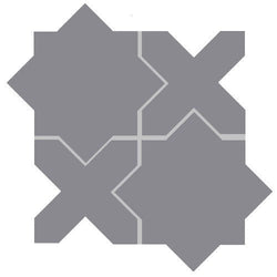 Mission Arabesque Heather Cement Tile - Avente Tile