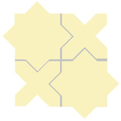Mission Arabesque Jaune Clair Cement Tile - Avente Tile