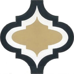 Mission Arabesque Malaga Outline 01 Cement Tile 10"x10" - Avente Tile