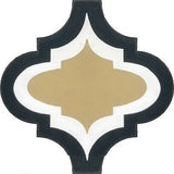 Mission Arabesque Malaga Outline 01 Cement Tile 10"x10" - Avente Tile