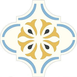 Mission Arabesque Malaga Tetouan 01 Cement Tile 10"x10" - Avente Tile