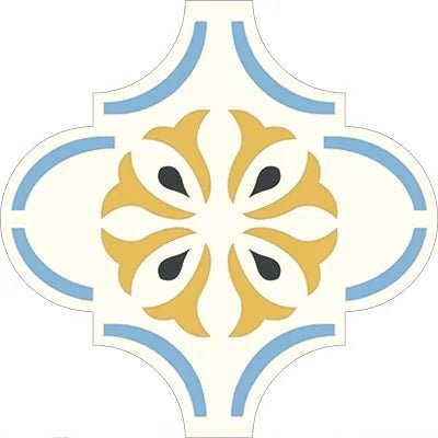 Mission Arabesque Malaga Tetouan 01 Cement Tile 10"x10" - Avente Tile