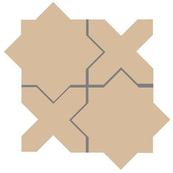 Mission Arabesque Melon Cement Tile - Avente Tile