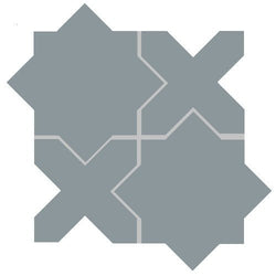 Mission Arabesque Peacock Cement Tile - Avente Tile