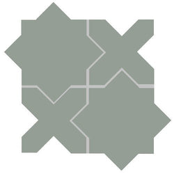 Mission Arabesque Sage Cement Tile - Avente Tile