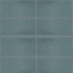 Mission Blue 4"x8" Encaustic Cement Tile - Avente Tile