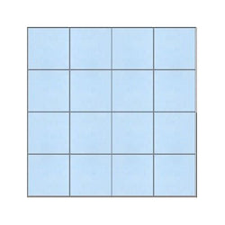 Mission Blue Clair 3"x3" Encaustic Cement Tile - Avente Tile