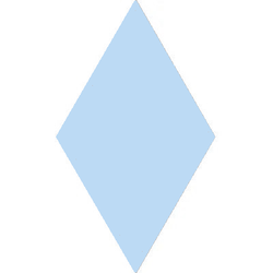 Mission Blue Clair 4"x8" Diamond Encaustic Cement Tile - Avente Tile