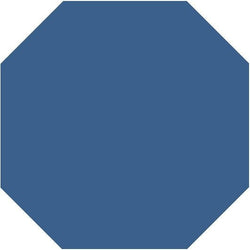 Mission Blue Fonce Octagon Encaustic Cement Tile 8"x8" - Avente Tile