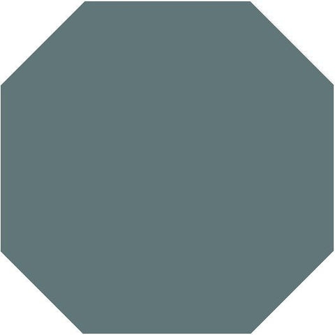 Mission Blue Octagon Encaustic Cement Tile 8"x8" - Avente Tile