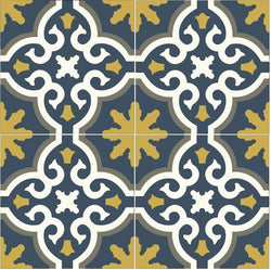 Mission Bocassio 6"x6" Encaustic Cement Tile - Avente Tile