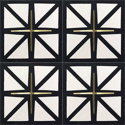 Mission Brass Cross Cement Tile 8"x8" - Avente Tile