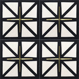 Mission Brass Cross Cement Tile 8"x8" - Avente Tile