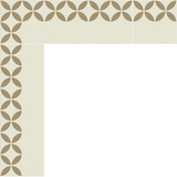 Mission Circles Border 8"x8" Encaustic Cement Tile - Avente Tile