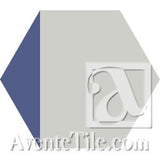 Mission Clip Azul 8" Hexagon Encaustic Cement Tile - Avente Tile
