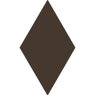 Mission Dark Brown 4"x8" Diamond Encaustic Cement Tile - Avente Tile