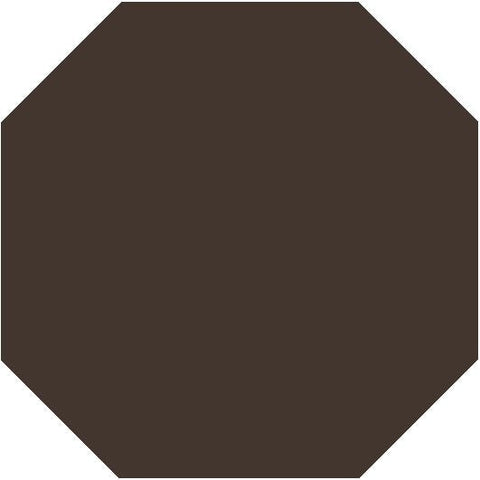 Mission Dark Brown Octagon Encaustic Cement Tile 8"x8" - Avente Tile