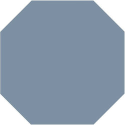 Mission French Blue Octagon Encaustic Cement Tile 8"x8" - Avente Tile