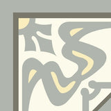 Mission Ghent Border Encaustic Cement Tile 8"x8" in Soft Sage - Avente Tile